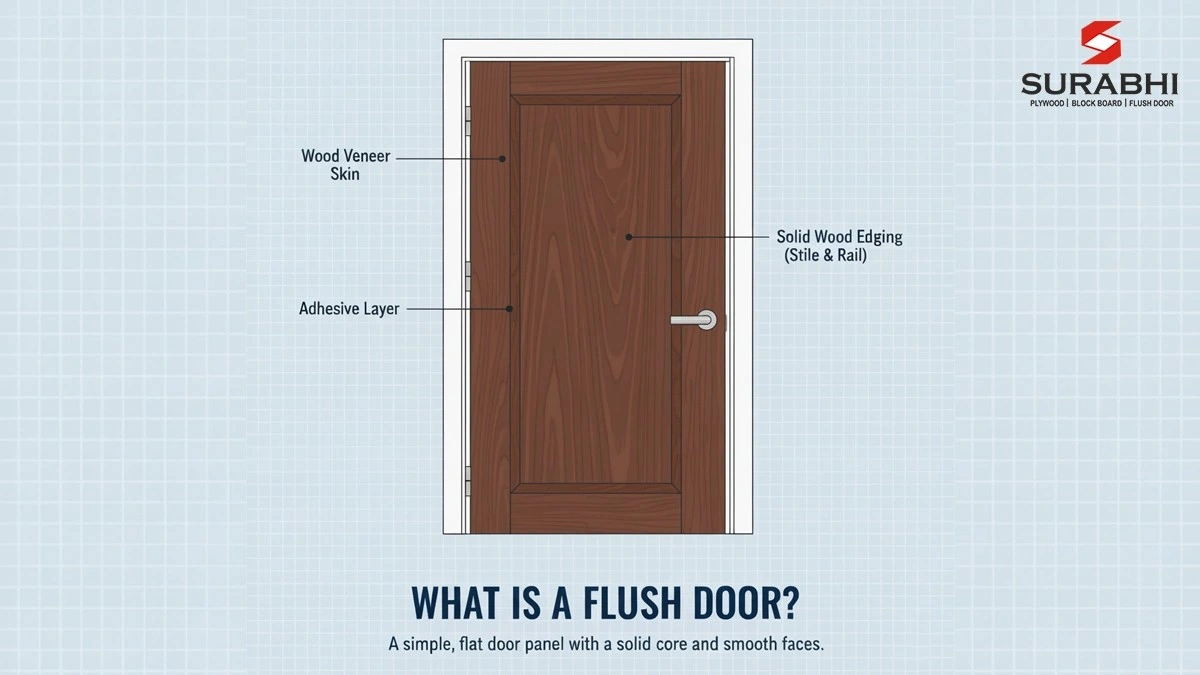 What is a Flush Door? | Detailed Guide by Surabhi Udhyog Gorakhpur