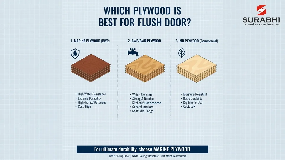 Which Plywood is Best For Flush Door | Surabhi Udhyog Gorakhpur